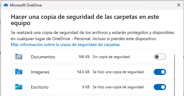 carpeta documentos de OneDrive carpeta documentos de OneDrive
