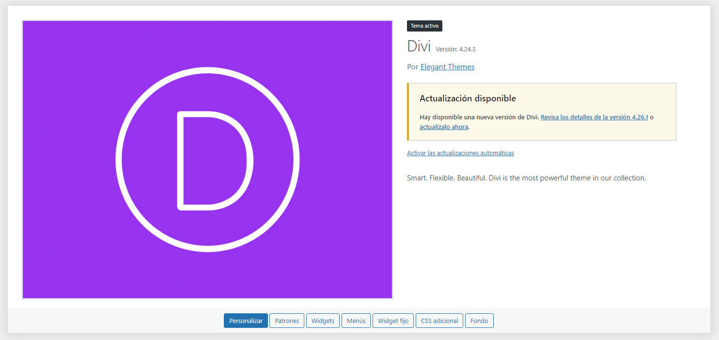 actualizar divi wordpress actualizar divi wordpress