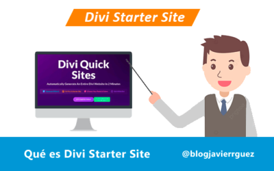 Qué es Divi Starter Site para WordPress