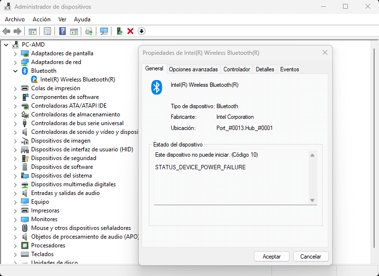 STATUS_DEVICE_POWER_FAILURE STATUS_DEVICE_POWER_FAILURE