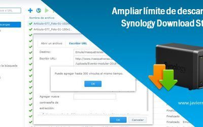 Ampliar el límite de urls en Synology Download Station