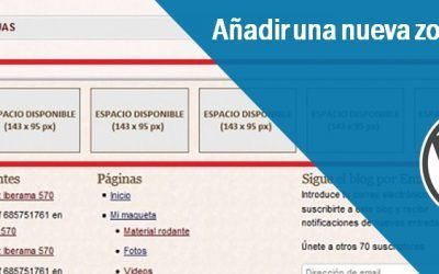 Añadir una zona nueva de widgets en WordPress