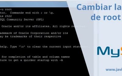 Cambiar la password de root en MySQL