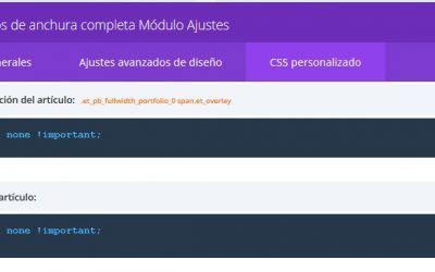 Eliminar en Divi el enlace a la página de proyecto en el portfolio