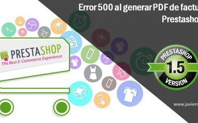 Error 500 al generar pdf de factura en Prestashop