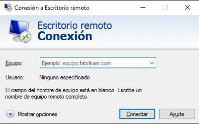 Habilitar Escritorio Remoto de Windows
