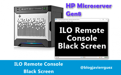 ILO Remote Console Black Screen