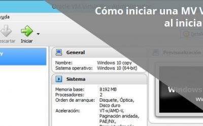 Iniciar una máquina virtual de VirtualBox al Inicio de Windows