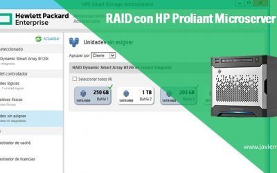 Creando RAID en HP Proliant Microserver Gen8