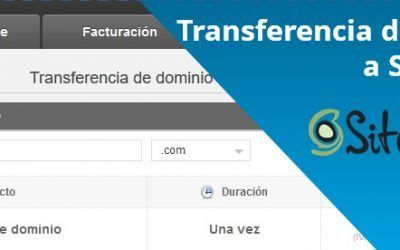 Cómo transferir un dominio a Siteground
