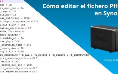 Cómo editar PHP.ini en Synology