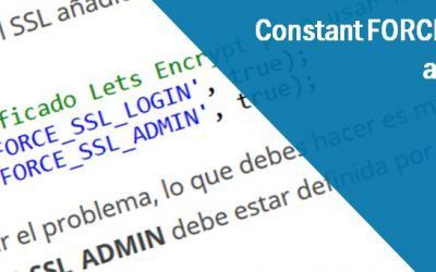 Constant FORCE_SSL_ADMIN already defined