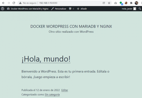 Instalar WordPress con Docker Compose