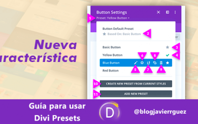 🚀Guía para usar Divi Presets