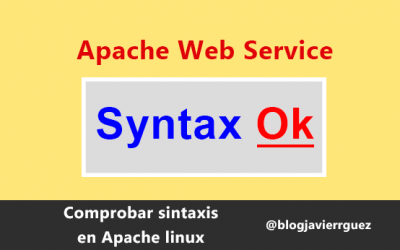 Comprobar sintaxis de Apache Linux