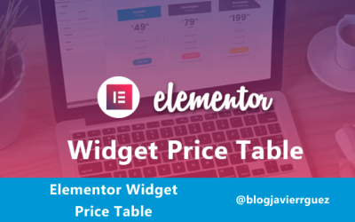 Diseña Tablas de Precios en WordPress con Elementor Widget Price Table