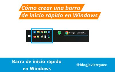 Añadir barra de herramientas de Inicio rápido en Windows 7